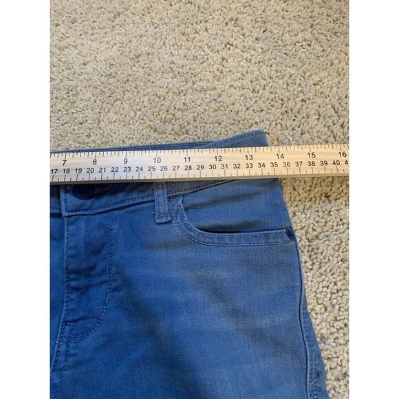 OLD NAVY Womens Jeans Sz 2 Regular Rock Star Mid Rise Skinny Light Blue Stretch - Picture 4 of 11